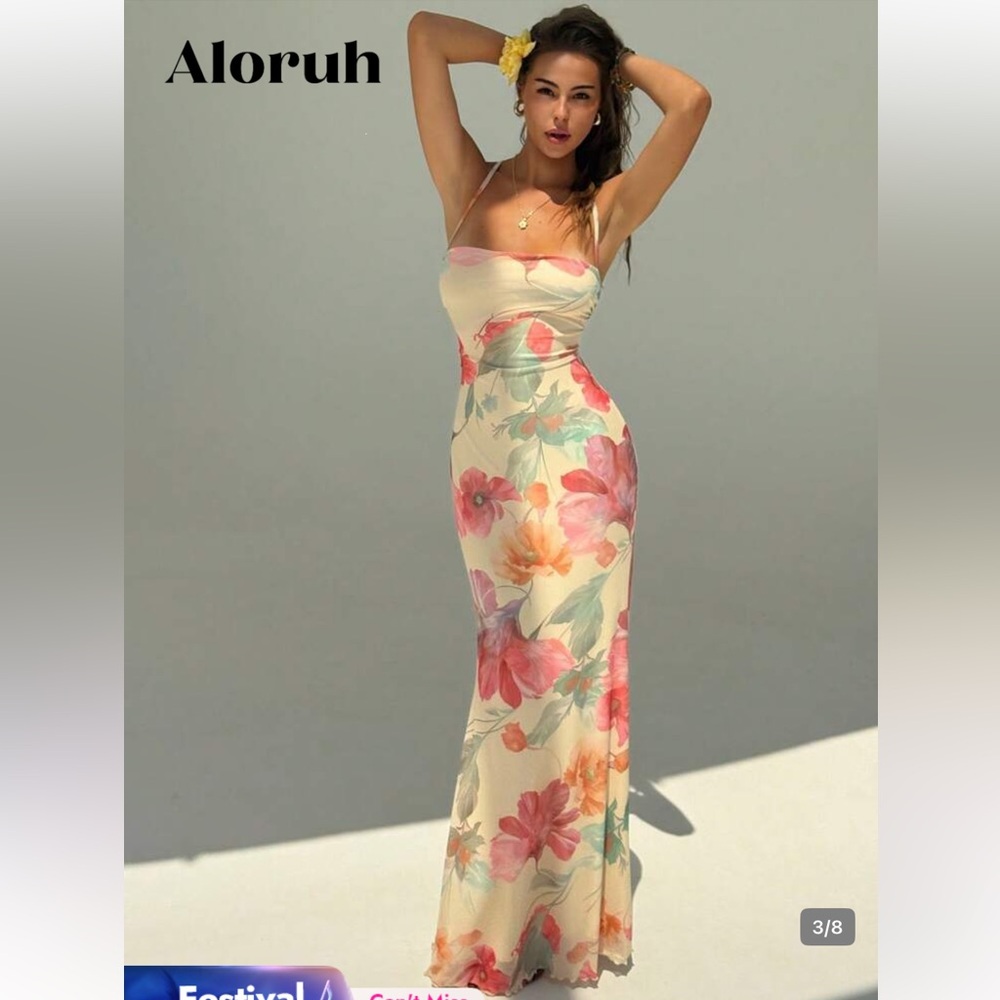 Shein "Aloruh"  Maxi Dress